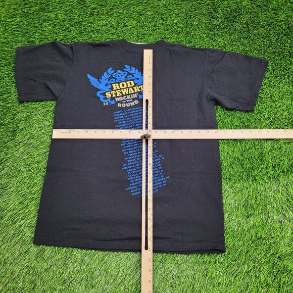 Rod-Stewart Rockin-in-the-Round Concert Shirt Medium 19x24 Black - Picture 9 of 10